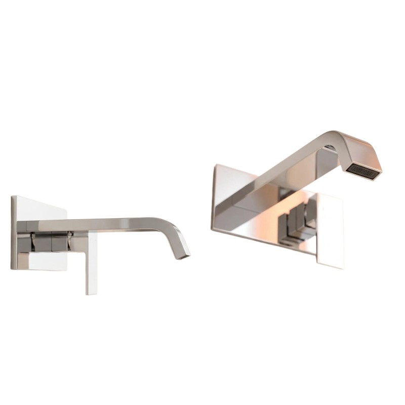 Wall-mounted basin faucet