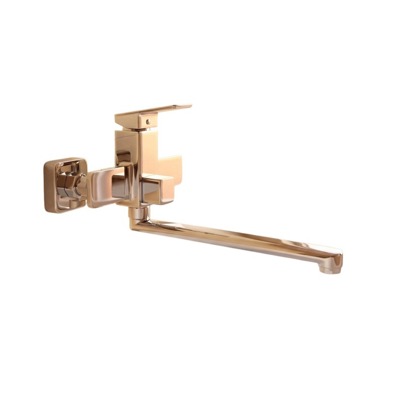 Wall-Mounted Brass Bathtub Faucet